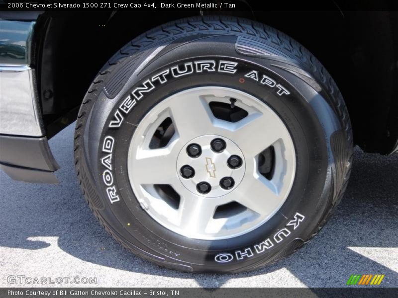 Dark Green Metallic / Tan 2006 Chevrolet Silverado 1500 Z71 Crew Cab 4x4