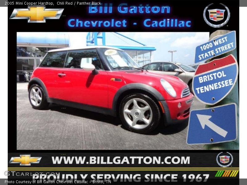 Chili Red / Panther Black 2005 Mini Cooper Hardtop