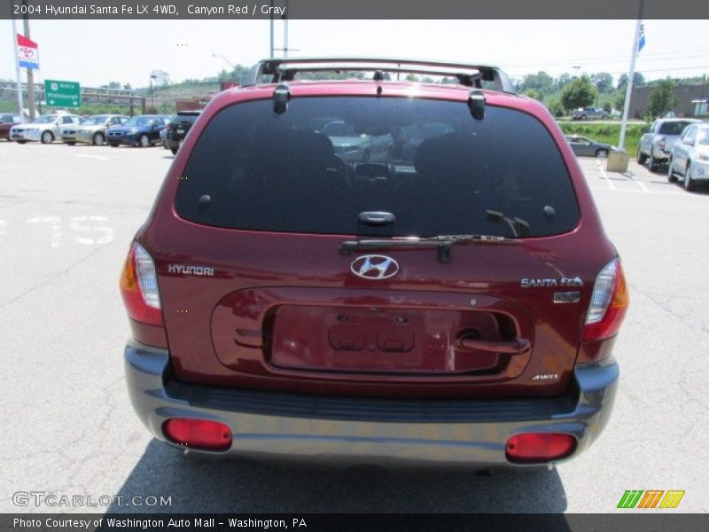 Canyon Red / Gray 2004 Hyundai Santa Fe LX 4WD