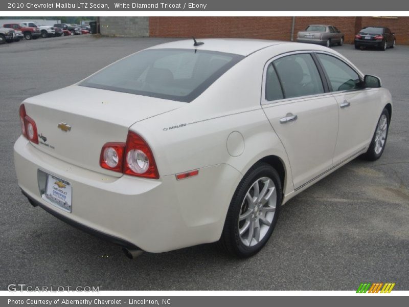 White Diamond Tricoat / Ebony 2010 Chevrolet Malibu LTZ Sedan
