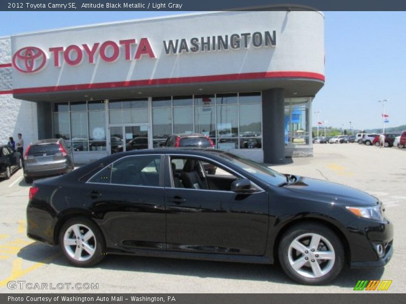 Attitude Black Metallic / Light Gray 2012 Toyota Camry SE
