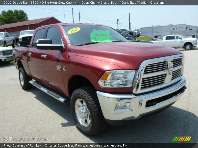 Deep Cherry Crystal Pearl / Dark Slate/Medium Graystone 2011 Dodge Ram 2500 HD Big Horn Crew Cab 4x4