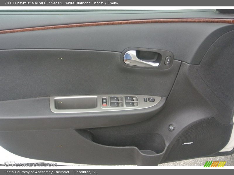 White Diamond Tricoat / Ebony 2010 Chevrolet Malibu LTZ Sedan
