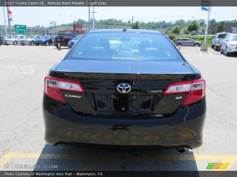 Attitude Black Metallic / Light Gray 2012 Toyota Camry SE