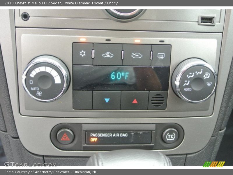 White Diamond Tricoat / Ebony 2010 Chevrolet Malibu LTZ Sedan