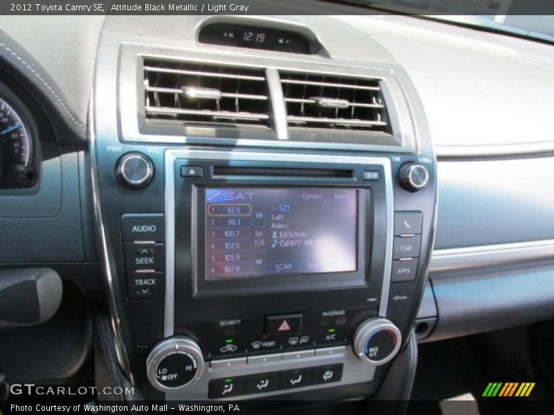 Attitude Black Metallic / Light Gray 2012 Toyota Camry SE