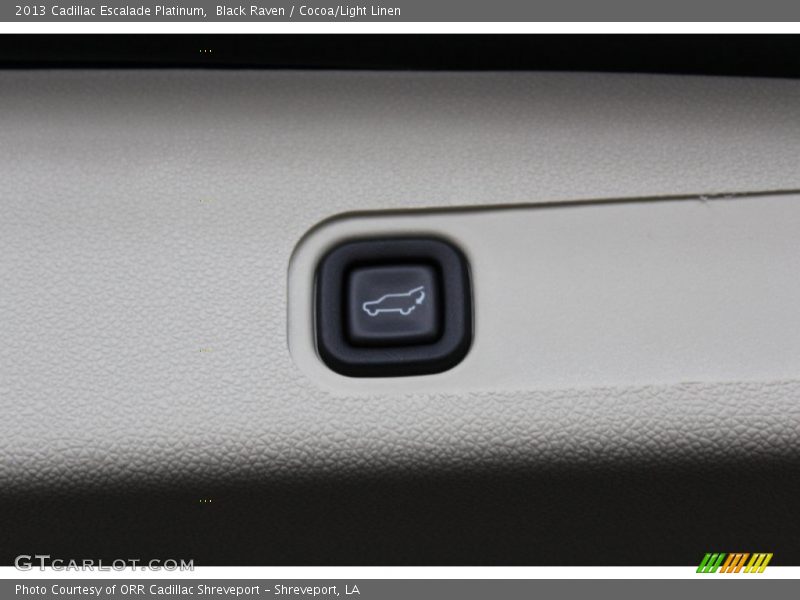 Black Raven / Cocoa/Light Linen 2013 Cadillac Escalade Platinum