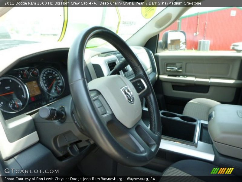 Deep Cherry Crystal Pearl / Dark Slate/Medium Graystone 2011 Dodge Ram 2500 HD Big Horn Crew Cab 4x4