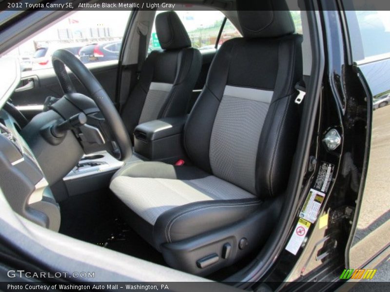 Attitude Black Metallic / Light Gray 2012 Toyota Camry SE