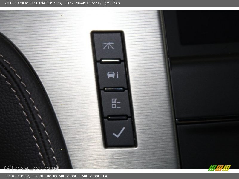 Black Raven / Cocoa/Light Linen 2013 Cadillac Escalade Platinum