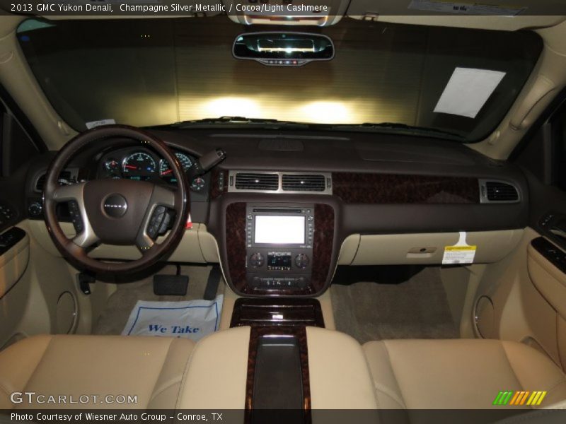 Champagne Silver Metallic / Cocoa/Light Cashmere 2013 GMC Yukon Denali