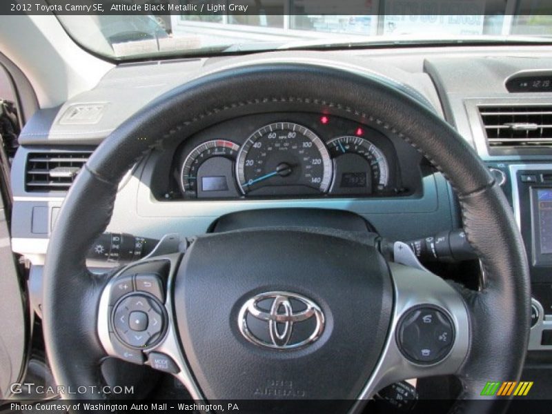 Attitude Black Metallic / Light Gray 2012 Toyota Camry SE