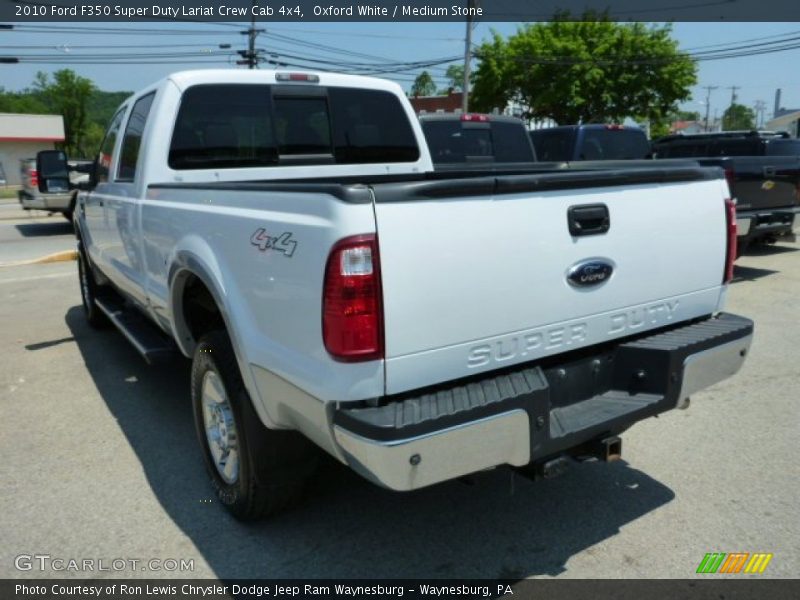 Oxford White / Medium Stone 2010 Ford F350 Super Duty Lariat Crew Cab 4x4