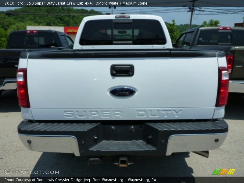 Oxford White / Medium Stone 2010 Ford F350 Super Duty Lariat Crew Cab 4x4