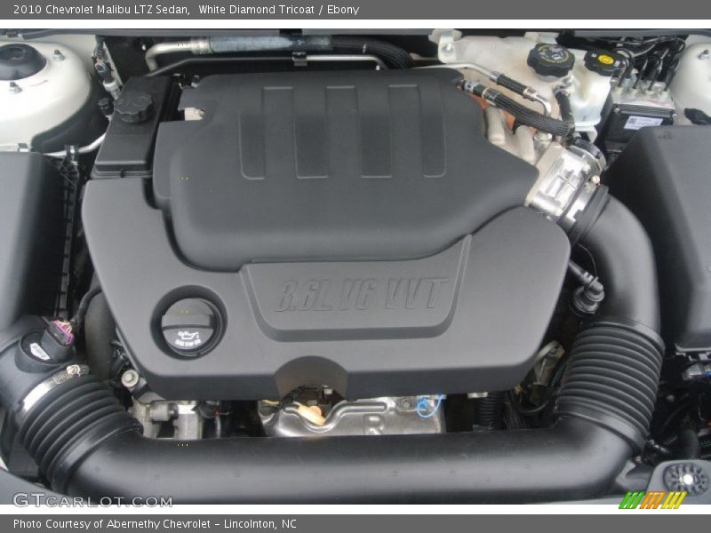 White Diamond Tricoat / Ebony 2010 Chevrolet Malibu LTZ Sedan