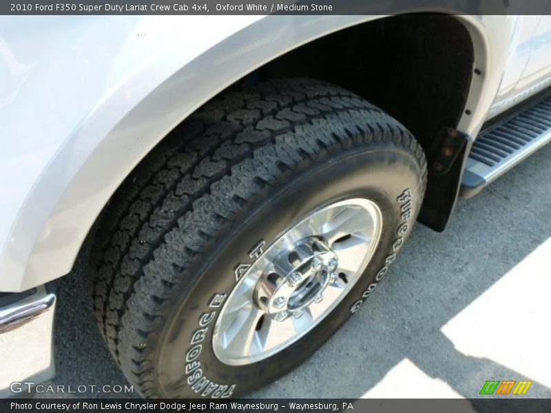 Oxford White / Medium Stone 2010 Ford F350 Super Duty Lariat Crew Cab 4x4