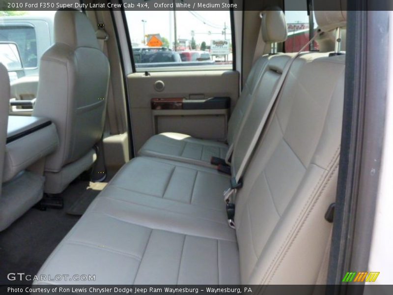 Oxford White / Medium Stone 2010 Ford F350 Super Duty Lariat Crew Cab 4x4