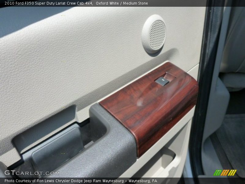 Oxford White / Medium Stone 2010 Ford F350 Super Duty Lariat Crew Cab 4x4