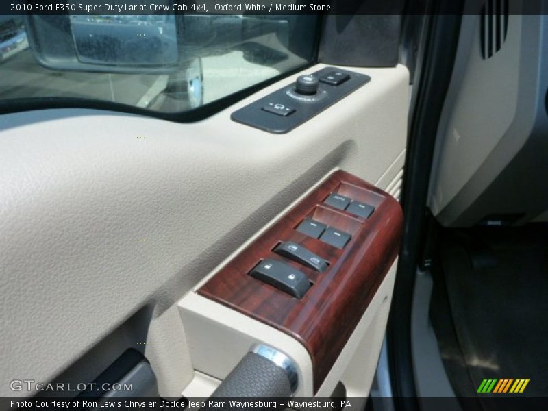 Oxford White / Medium Stone 2010 Ford F350 Super Duty Lariat Crew Cab 4x4