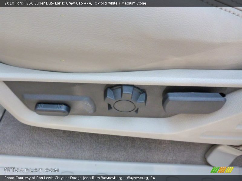 Oxford White / Medium Stone 2010 Ford F350 Super Duty Lariat Crew Cab 4x4