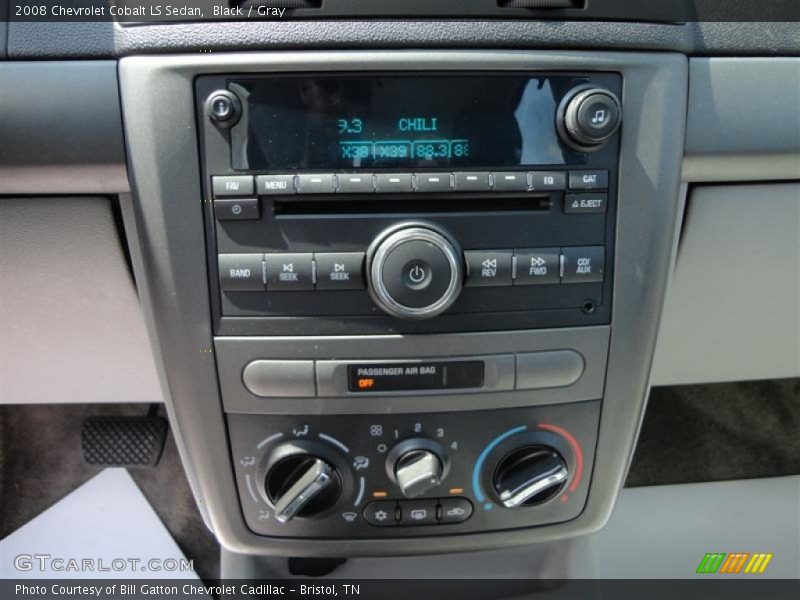 Black / Gray 2008 Chevrolet Cobalt LS Sedan