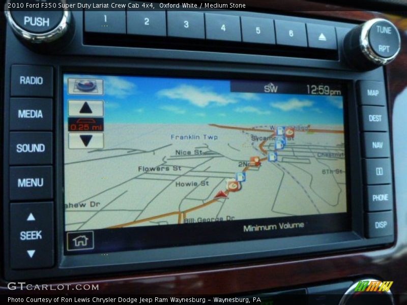 Oxford White / Medium Stone 2010 Ford F350 Super Duty Lariat Crew Cab 4x4