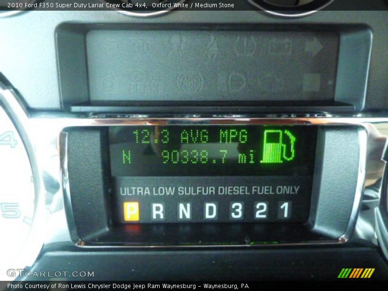 Oxford White / Medium Stone 2010 Ford F350 Super Duty Lariat Crew Cab 4x4