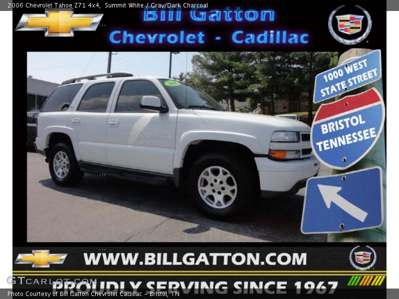 Summit White / Gray/Dark Charcoal 2006 Chevrolet Tahoe Z71 4x4
