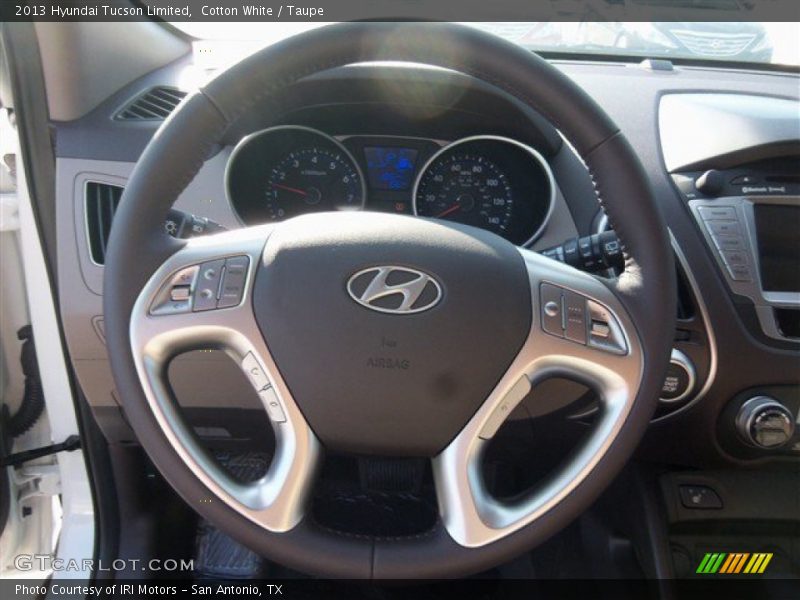 Cotton White / Taupe 2013 Hyundai Tucson Limited