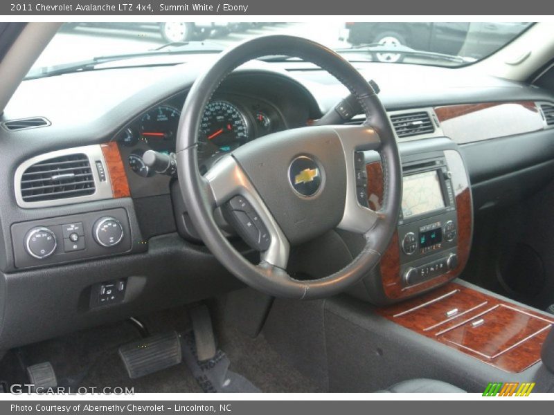 Summit White / Ebony 2011 Chevrolet Avalanche LTZ 4x4