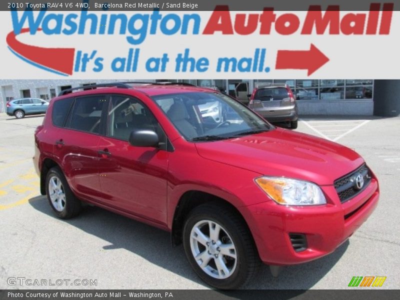 Barcelona Red Metallic / Sand Beige 2010 Toyota RAV4 V6 4WD