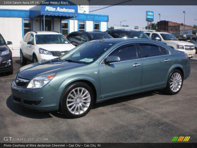 Silver Moss / Black 2009 Saturn Aura XR V6