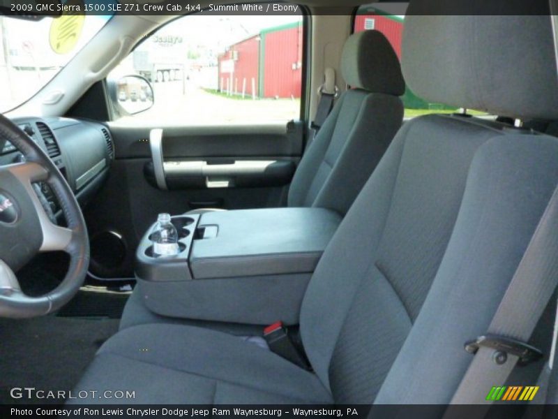 Summit White / Ebony 2009 GMC Sierra 1500 SLE Z71 Crew Cab 4x4