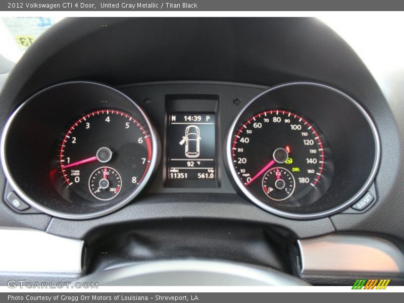 United Gray Metallic / Titan Black 2012 Volkswagen GTI 4 Door