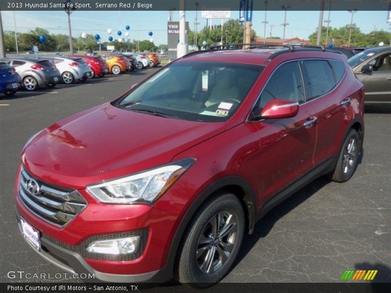 Serrano Red / Beige 2013 Hyundai Santa Fe Sport