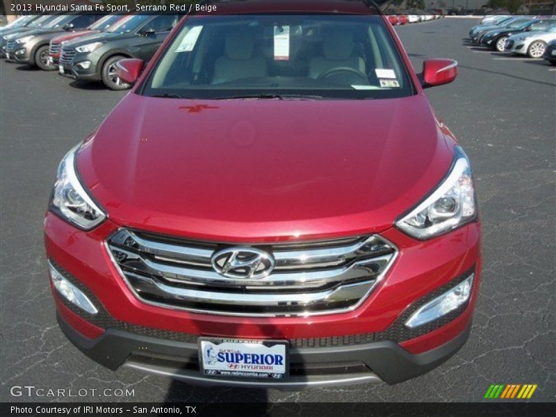 Serrano Red / Beige 2013 Hyundai Santa Fe Sport
