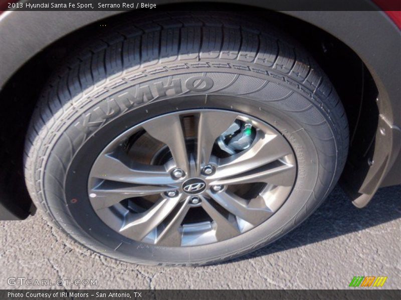 Serrano Red / Beige 2013 Hyundai Santa Fe Sport