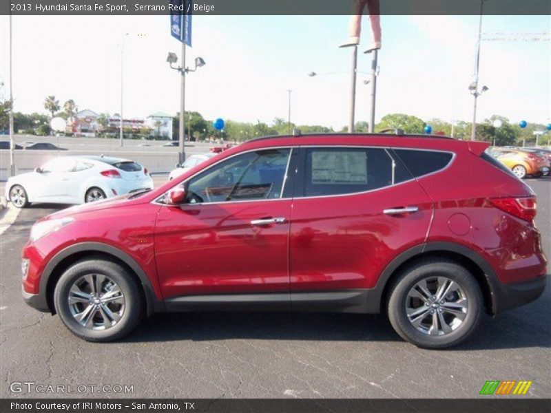 Serrano Red / Beige 2013 Hyundai Santa Fe Sport