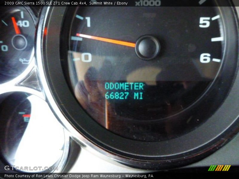 Summit White / Ebony 2009 GMC Sierra 1500 SLE Z71 Crew Cab 4x4