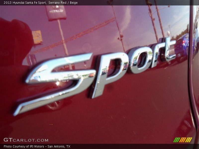 Serrano Red / Beige 2013 Hyundai Santa Fe Sport