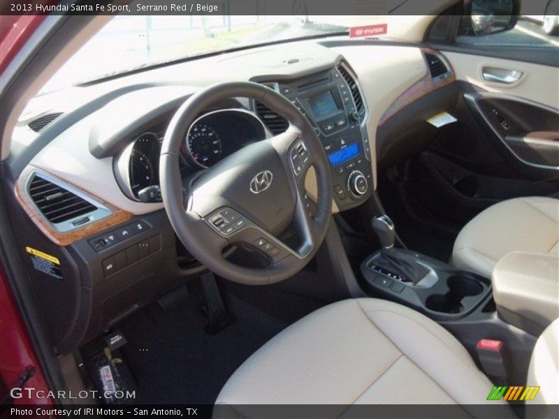 Serrano Red / Beige 2013 Hyundai Santa Fe Sport
