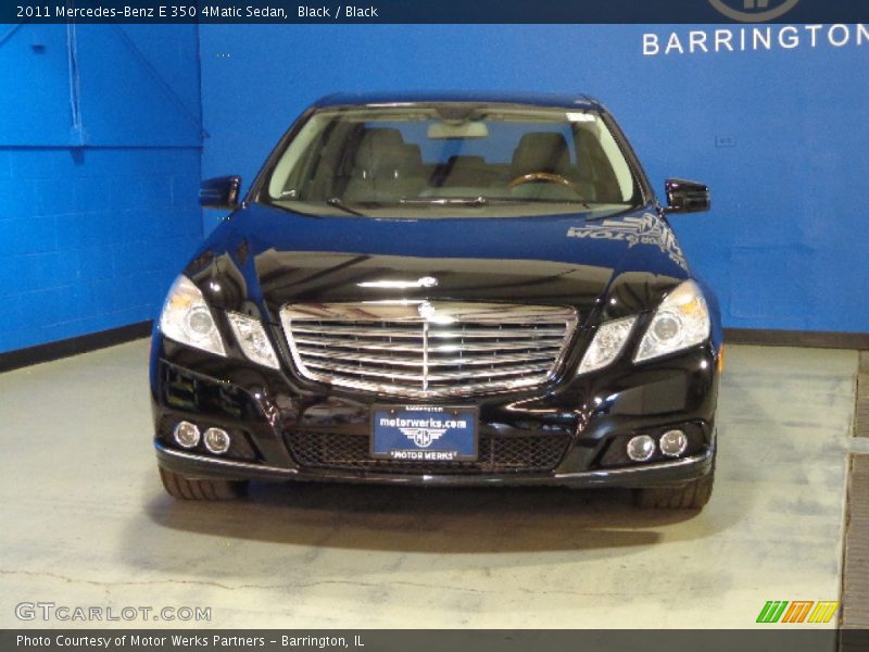 Black / Black 2011 Mercedes-Benz E 350 4Matic Sedan