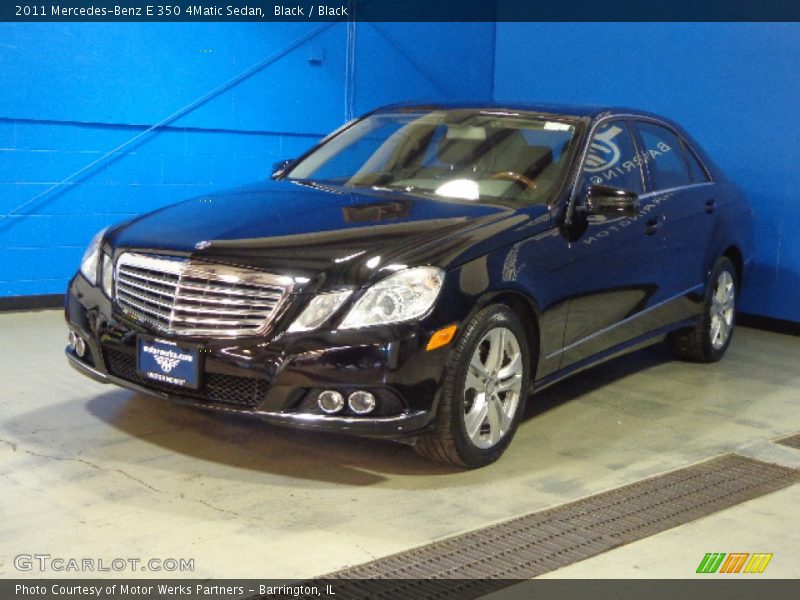 Black / Black 2011 Mercedes-Benz E 350 4Matic Sedan