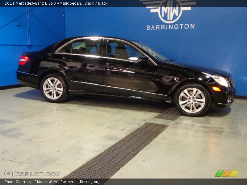 Black / Black 2011 Mercedes-Benz E 350 4Matic Sedan