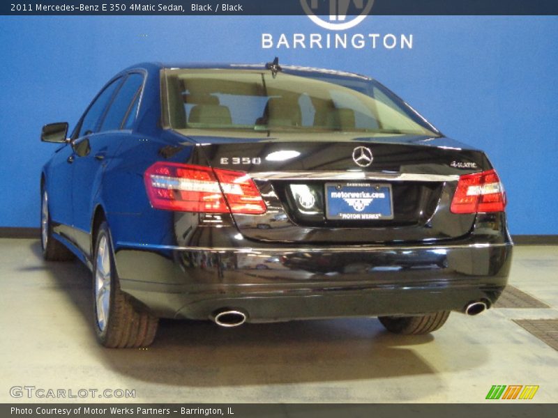 Black / Black 2011 Mercedes-Benz E 350 4Matic Sedan