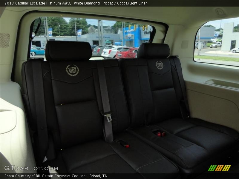 White Diamond Tricoat / Cocoa/Light Linen 2013 Cadillac Escalade Platinum AWD