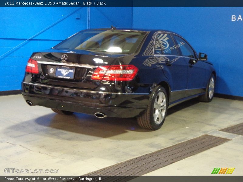 Black / Black 2011 Mercedes-Benz E 350 4Matic Sedan