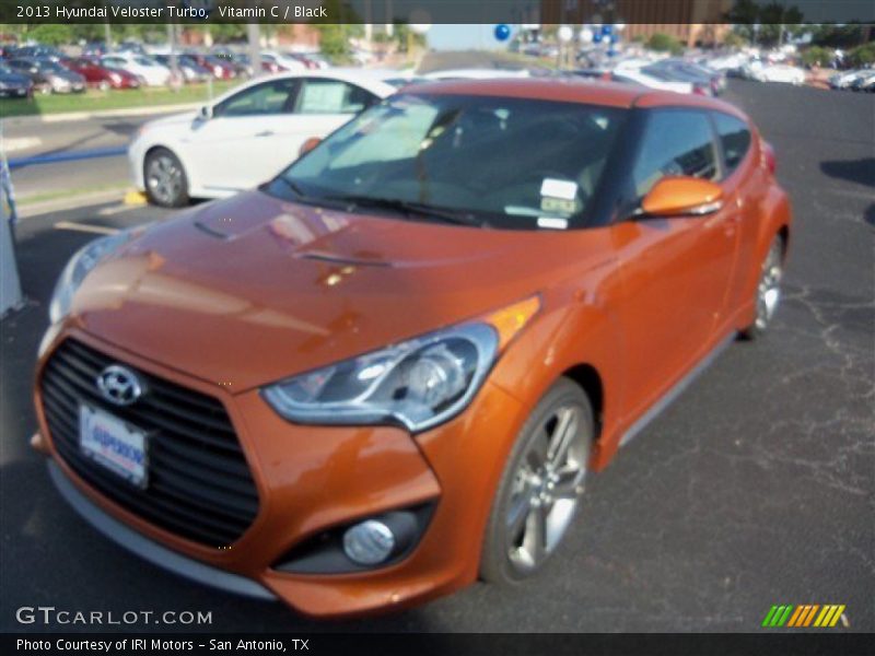 Vitamin C / Black 2013 Hyundai Veloster Turbo