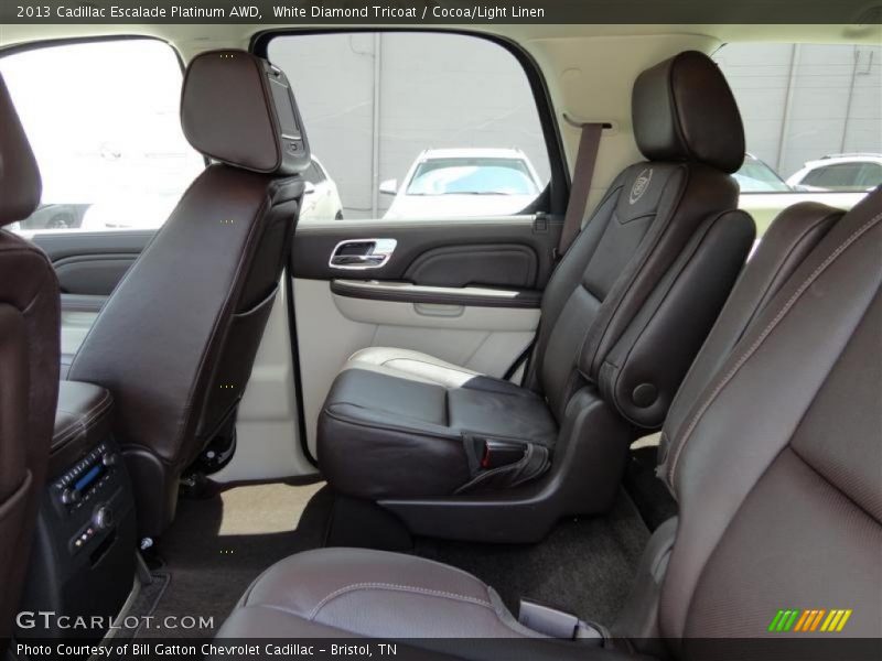 White Diamond Tricoat / Cocoa/Light Linen 2013 Cadillac Escalade Platinum AWD