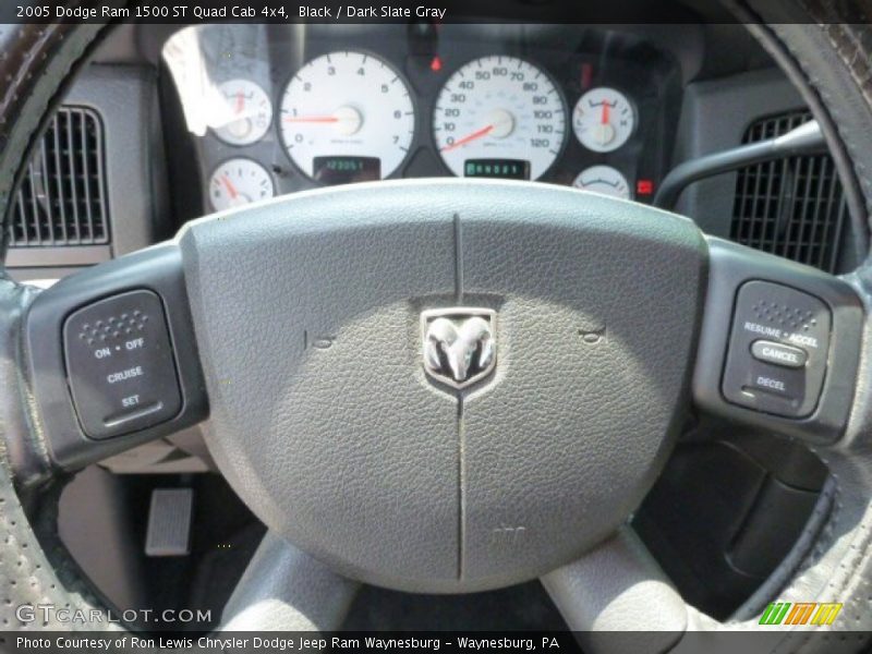 Black / Dark Slate Gray 2005 Dodge Ram 1500 ST Quad Cab 4x4